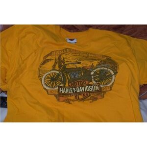 Kuwait Harley-Davidson Golden Motorcycle Tee